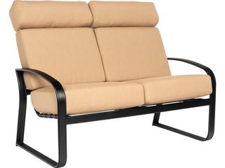 Cayman Isle Cushion Aluminum Outdoor Loveseat