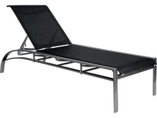 Metropolis Sling Aluminum Stackable Adjustable Outdoor Chaise Lounge