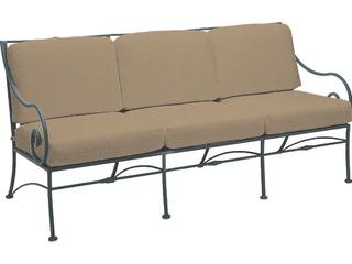 Woodard Sheffield Cushion Wrought Iron Outdoor Sofa