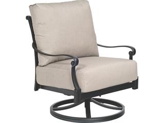 Wiltshire Cast Aluminum Swivel Rocker Patio Lounge Chair