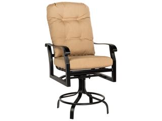 Woodard Cortland Cushion Aluminum Swivel Patio Counter Stool