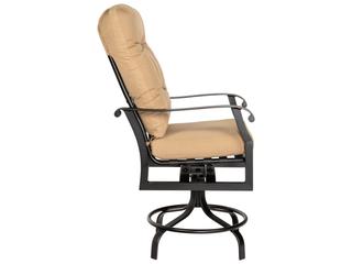 Woodard Cortland Cushion Aluminum Swivel Patio Counter Stool