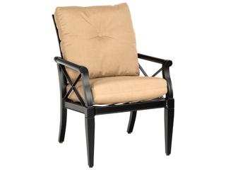 Andover Cushion Aluminum Outdoor Patio Dining Arm Chair