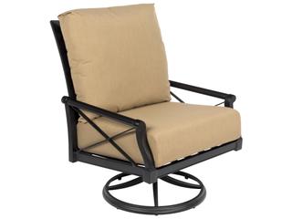 Woodard Andover Cushion Big Man's Swivel Rocking Outdoor Lounge Chair