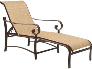 Belden Sling Aluminum Adjustable Outdoor Patio Chaise Lounge