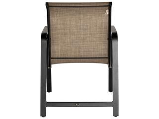 Woodard Landings Sing Aluminum Stackable Outdoor Patio Dining Arm Chair