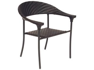 Whitecraft Barlow Wicker Stackable Patio Dining Arm Chair