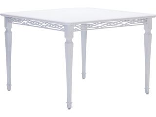 Alexa Hampton Tuoro Aluminum Square Outdoor Patio Dining Table