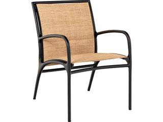 Orion Padded Sling Aluminum Outdoor Dining Arm Chair