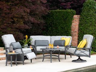 Woodard Andover Cushion Aluminum Outdoor Lounge Set