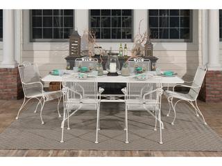 Woodard Briarwood Wrought Iron Outdoor Dining Set