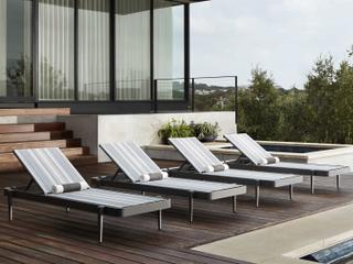 Woodard Daytona Sling Aluminum Outdoor Patio Lounge Set