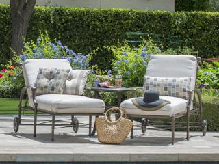 Woodard Delphi Cushion Cast Aluminum Outdoor Lounge Set