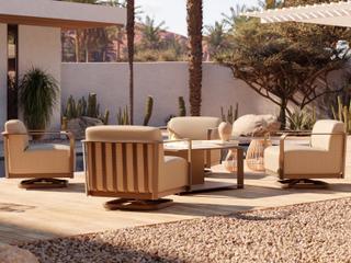Woodard Juno Aluminum Wicker Lounge Set