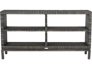 Woodard Geni Wicker Charcoal Gray Storage Unit