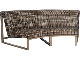 Reunion Wicker Calico Curved Outdoor Sofa