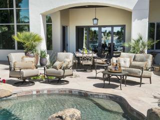 Woodard Wiltshire Cast Aluminum Outdoor Lounge Set