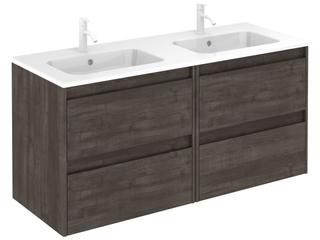 Ambra Wall-Mounted Bathroom Vanity in Samara Ash