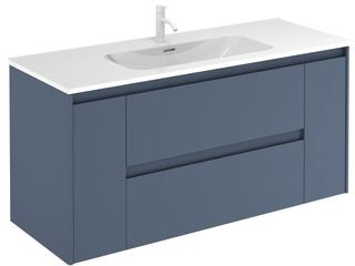 Ambra Wall Mounted Vanity Modern Royal Blue
