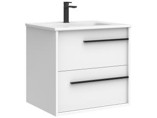 Lotus Wall Mounted Vanity 24 Inch Gloss White