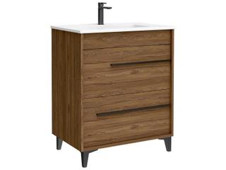 WS Bath Collections Lotus Walnut Vanity