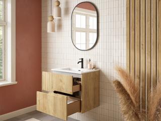 WS Bath Collections Tulipa Natural Oak Vanity