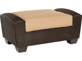 Whitecraft Saddleback Wicker Outdoor Ottoman