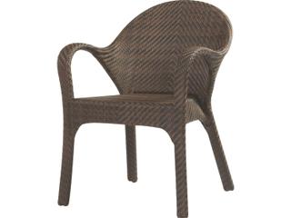Whitecraft Bali Wicker Small Outdoor Patio Dining Arm Chair