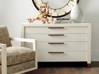 Barclay Butera Carmel Tehama 4-Drawers White Dresser