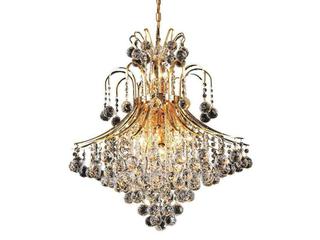 Toureg 15-Light Gold Clear Royal Cut Crystal Empire Tiered Chandelier