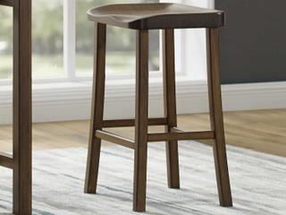Greenington Tulip Bamboo Wood Black Walnut Counter Stool