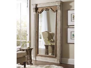 Hooker Furniture Chatelet Rectangular Floor Mirror with Jewelry Armoire Storage