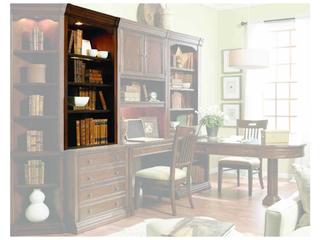 Hooker Furniture Lightly Distressed Clear Brown Wood Hutch