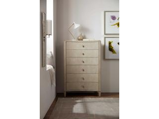 Hooker Furniture Elixir 6-Drawers Serene Gray Beige Rubberwood Accent Chest
