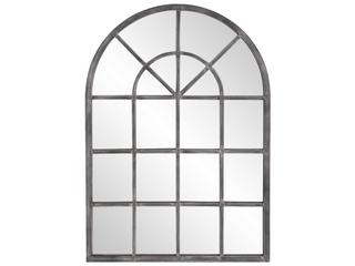 Howard Elliott Fenetre Antique Silver Arched Wall Mirror