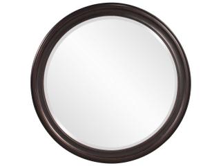 George 36-Inch Round Mirror in Oil Rubbed Bronze