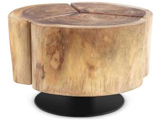 Phillips Collection Clover Round Wood Natural Coffee Table