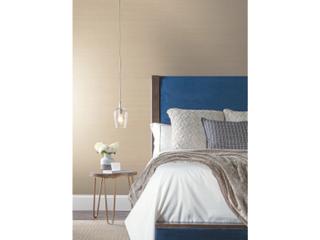 York Wallcoverings Grasscloth Resource Library Beige Abaca Weave Wallpaper