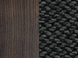 Finish: Smoke Beech Wood / Black Cross-weave Upholstery