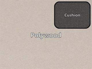 Polywood Finish / Cushion Color: Sand Castle MGP / Ash Charcoal Cushion