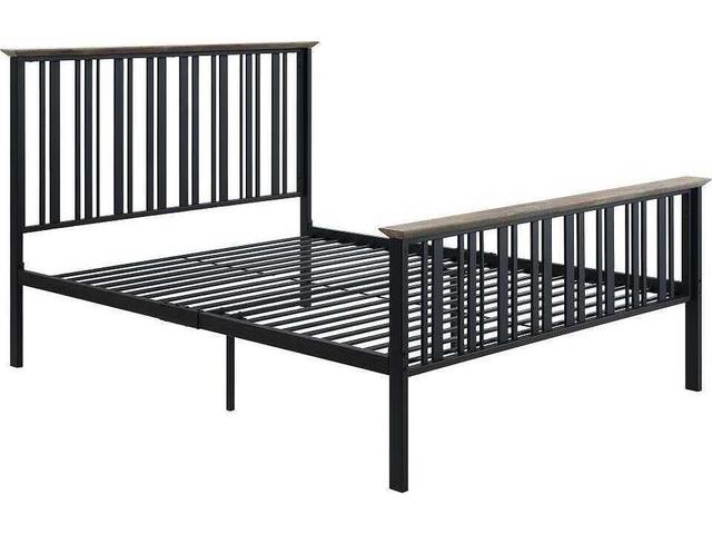 Zudora Black Full Panel Bed
