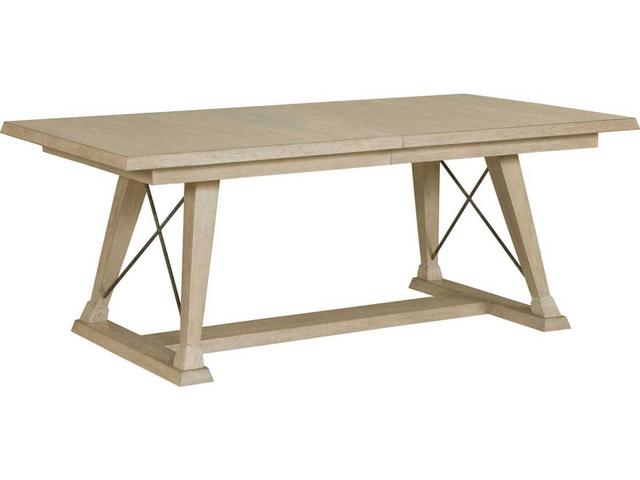 Vista Clayton 80-Inch Rectangle Dining Table in Oyster Finish