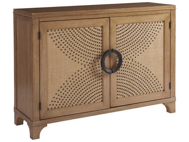 Newport Lido Isle Nailhead Hall Chest in Sandstone Finish