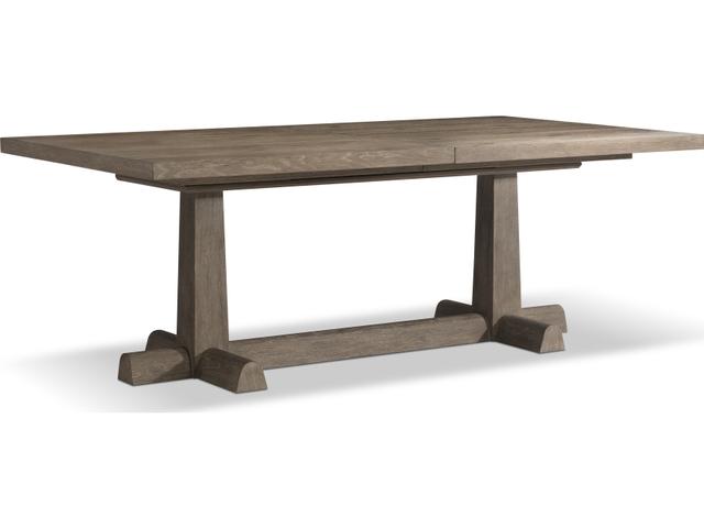 Tribeca Rectangular Dining Table with Extension Leaf in Aurum