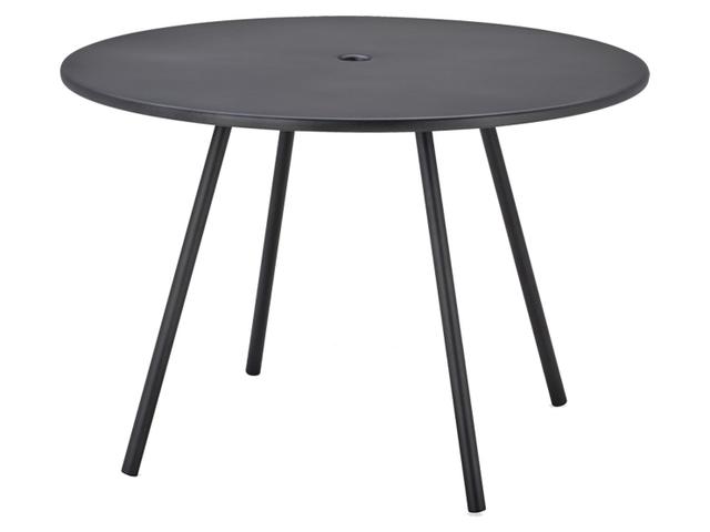 Cane-line Area 43-Inch Round Aluminium Dining Table in Lava Grey