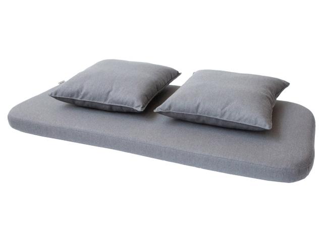Moments Grey Natte Bench Cushion Set