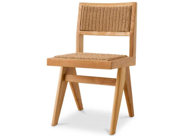 Niclas Dining Chair Natural Teak Weave