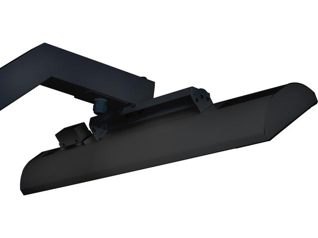 8ft Single Pole Mount for Outdoor Heaters in Black