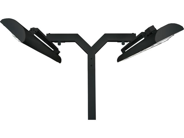 8ft Double Pole Mount for 39-Inch Heaters in Black