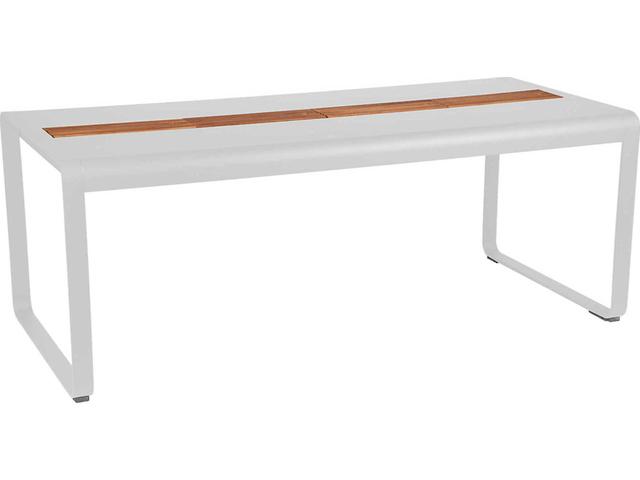 Bellevie Rectangular Dining Table with Aluminum Frame and Steel Top